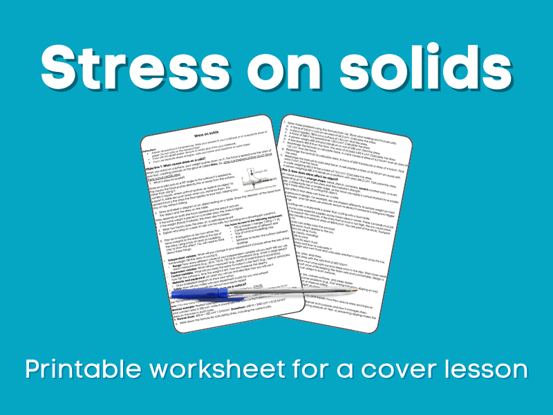 Stress on solids Cover lesson