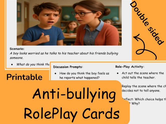Anti-Bullying Week RolePlay & Scenario Cards