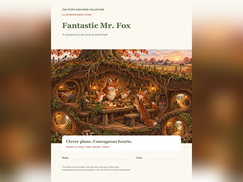 Fantastic Mr Fox Novel Study - Grades 3-5
