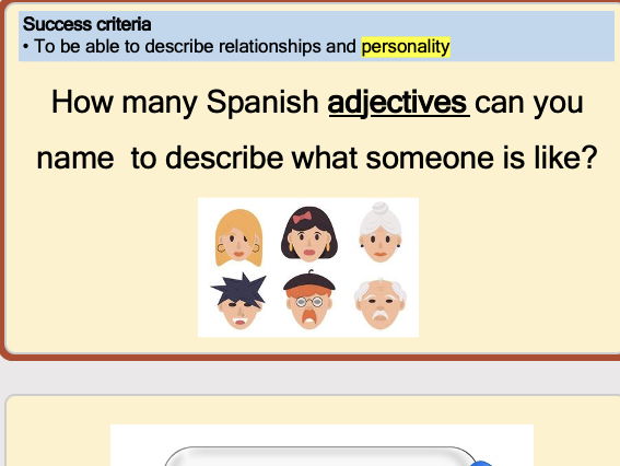 GCSE Spanish Relations/Marriage 7 LESSONS