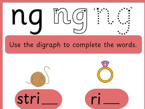 Phase 2 Phonics Digraph Activity