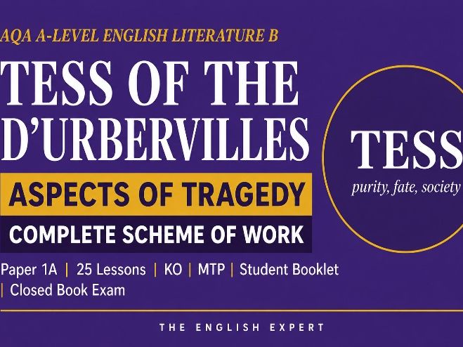 AQA A-Level English Literature B (7717) — Tess of the d'Urbervilles: Aspects of Tragedy SoW
