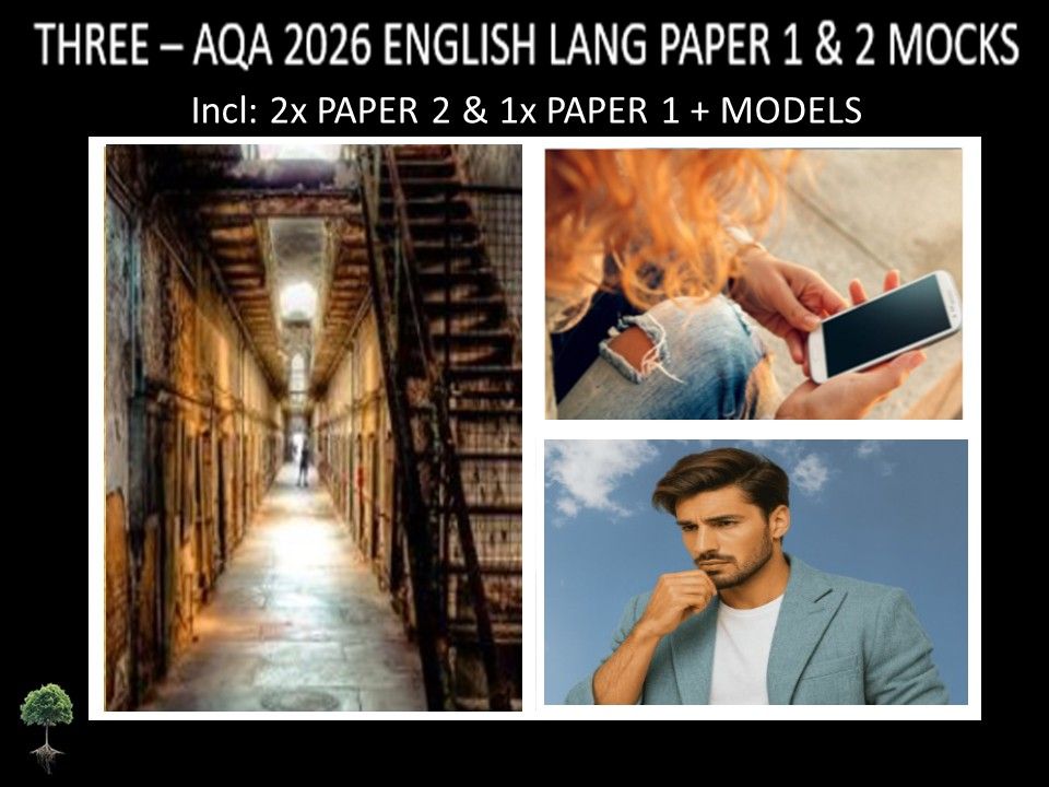THREE - AQA PAPER 1 & 2 | 2026 FULL MOCKS | MODELS