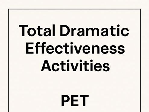 AQA Drama: Total Dramatic Effectiveness (A level - Component 1)
