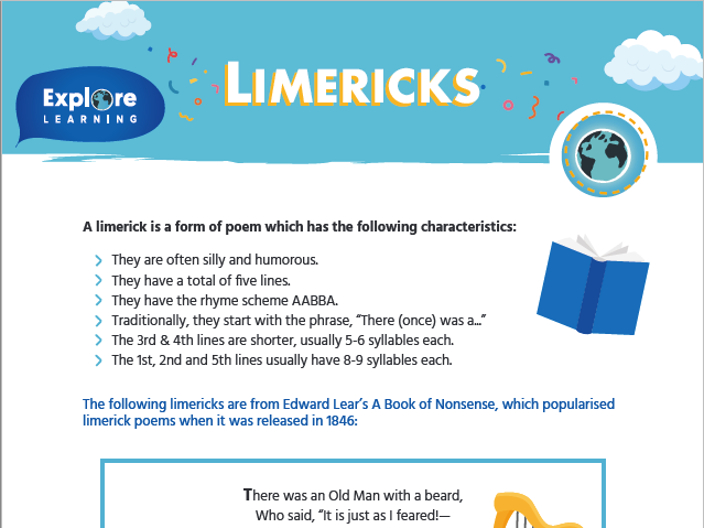 Free_Limericks_activity sheet