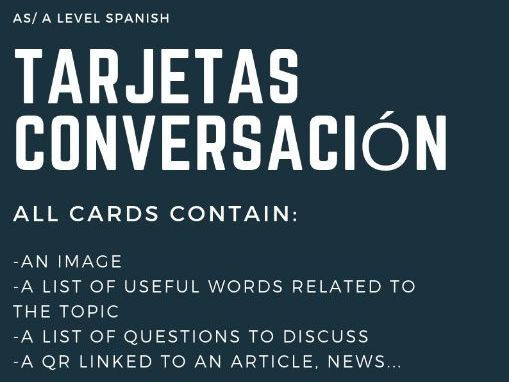 Speaking cards Spanish AS/A LEVEL