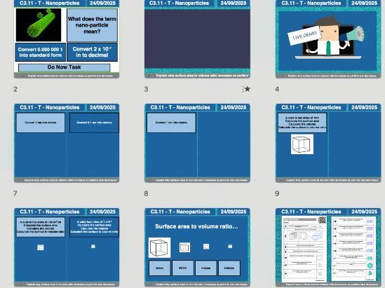 AQA Chemistry C3.11 – Nanoparticles (Updated 2025 | Editable Lesson, Worksheets, Assessment & Free A