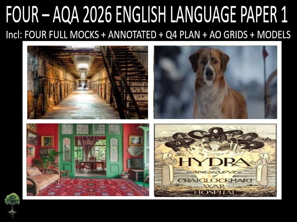 FOUR - AQA PAPER 1 | 2026 FULL MOCKS | ANNOTATED | Q4 PLAN | AO GRIDS | MODELS