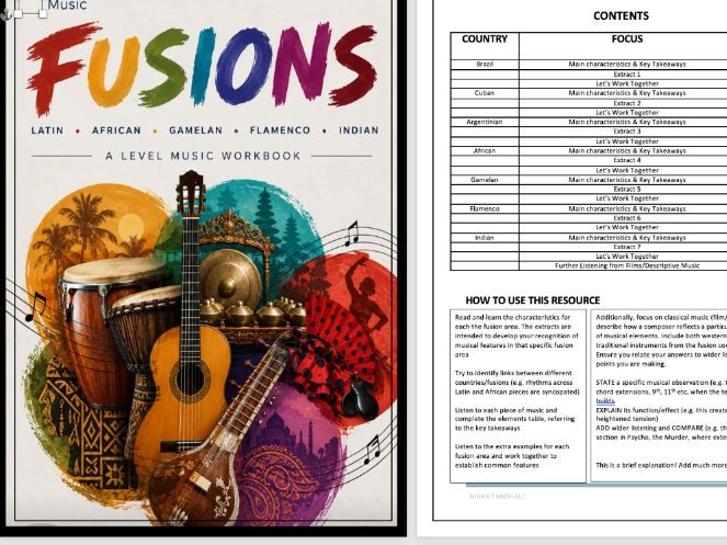 EDEXCEL A LEVEL Music - FUSIONS Question 5 practice Unfamiliar Listening