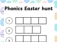 Easter theme phonics hunt
