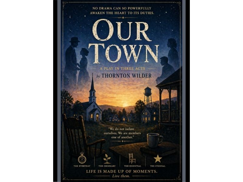 Our Town by Thornton Wilder 18"x24" Poster