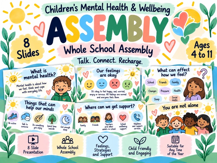 Children’s Mental Health & Wellbeing Assembly | Primary Whole School Assembly