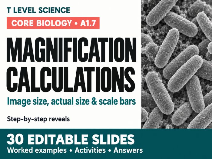 T Level Science - Biology A1.7 Magnification Calculation