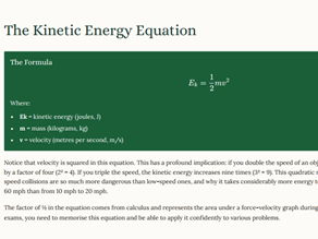 iGCSE Physics 1.7.1 Energy SUPPLEMENT
