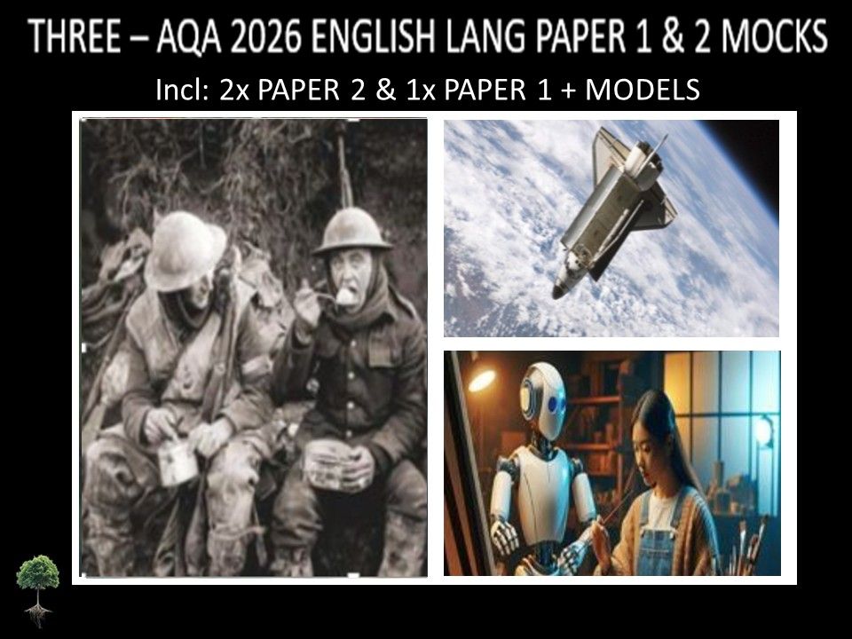 THREE - AQA PAPER 1 & 2 | 2026 FULL MOCKS | MODELS