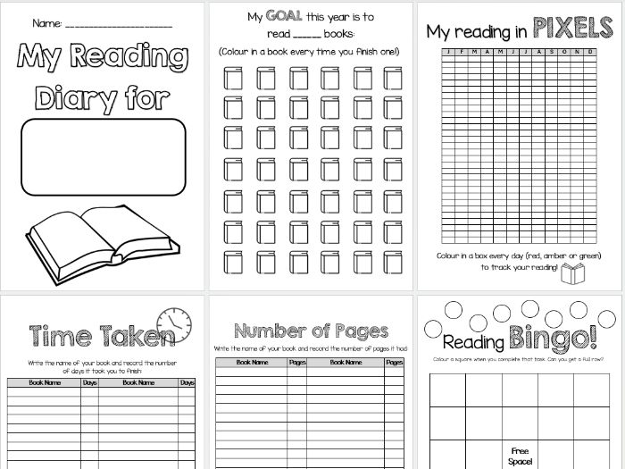 Reading Diary & Challenges (BLANK)