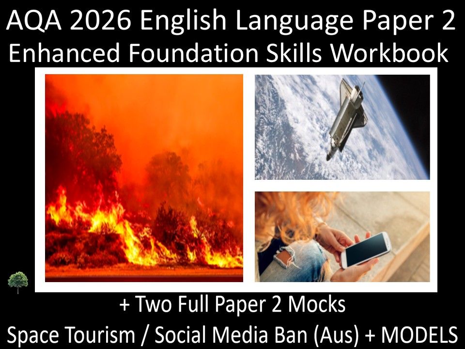 AQA 2026 English Language Paper 2 : Enhanced Foundation Skills Workbook + MODELS