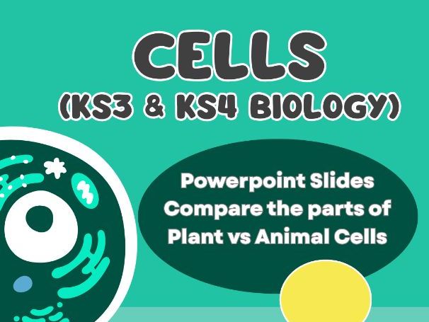 Biology Cells |  Plant and  Animal Cell Organelles - Powerpoint Year 6 -10
