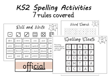 KS2 Spelling Activities Bundle