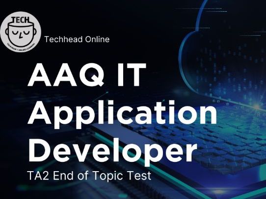 OCR AAQ IT: F160 Topic Area 2 End of Topic Test - Cambridge Advanced National