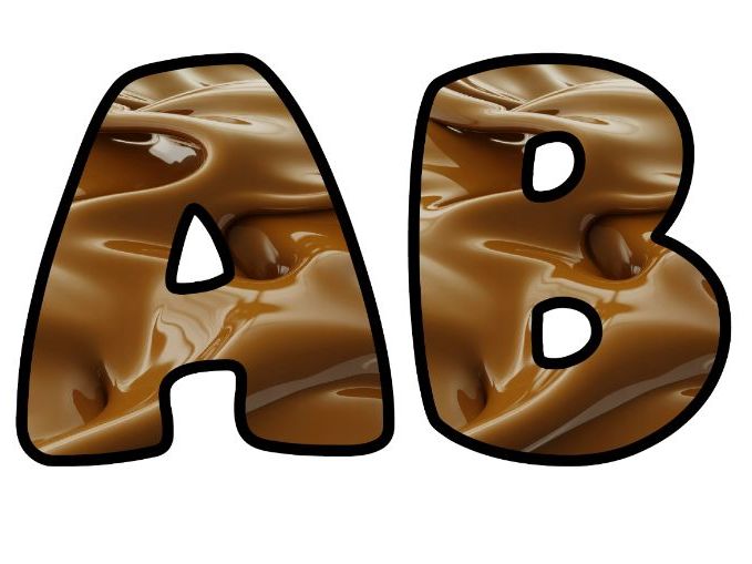 Caramel Liquid Science Classroom Display | Lettering Set | Upper & Lowercase, 0-9 and Signs