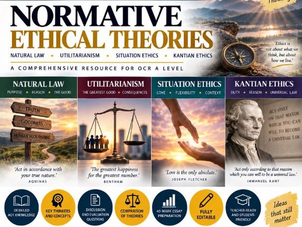 A Level Religious Studies: Normative Ethical Theories - OCR H573 Religion & Ethics