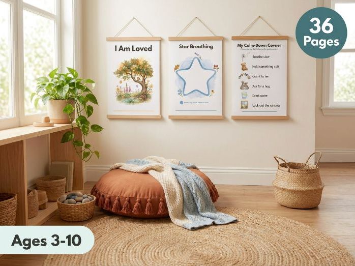 Calm Corner Posters - SEMH EYFS KS1