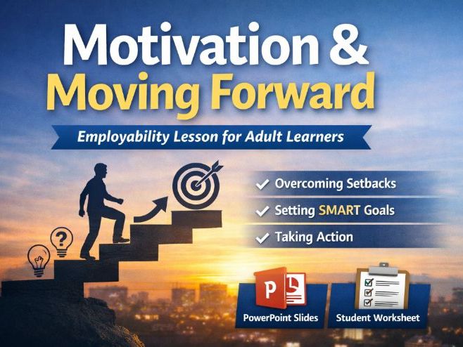 Motivation & Moving Forward – Employability Lesson (Level 1–2 Adults) Lesson 2