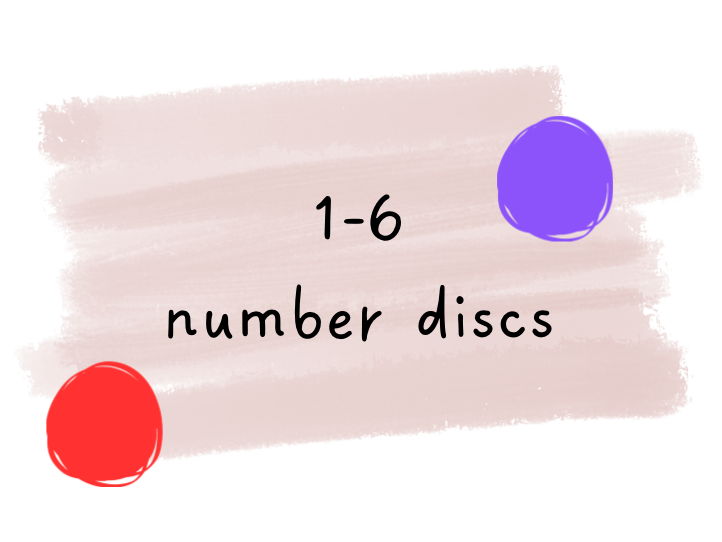 1-6 number discs