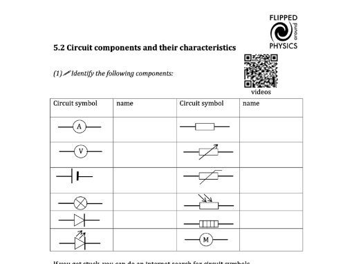 Circuit components and their characteristics