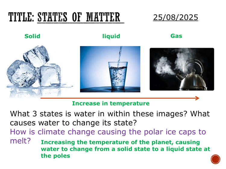 States of matter - complete lesson (KS3)