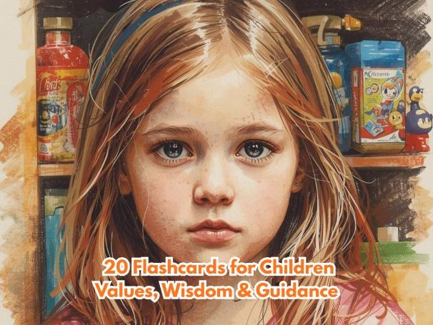 20 Flashcards for Children — Values, Wisdom & Guidance