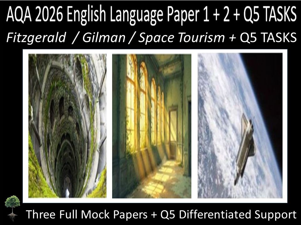 Three AQA 2026 English Language Paper 1 + 2 Mock | Q5 DIFFERENTIATED SUPPORT