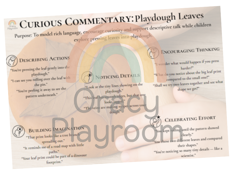 Curious Commentary: Playdough Leaf Press