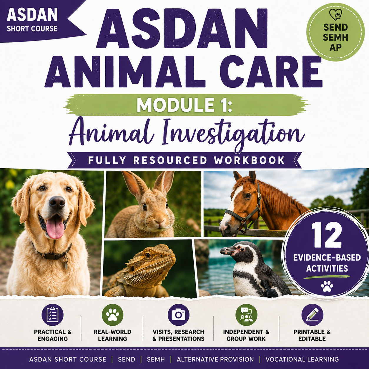 Animal Module ASDAN Animal Care Short Course – Module 1: Animal Investigation (1A1 ...