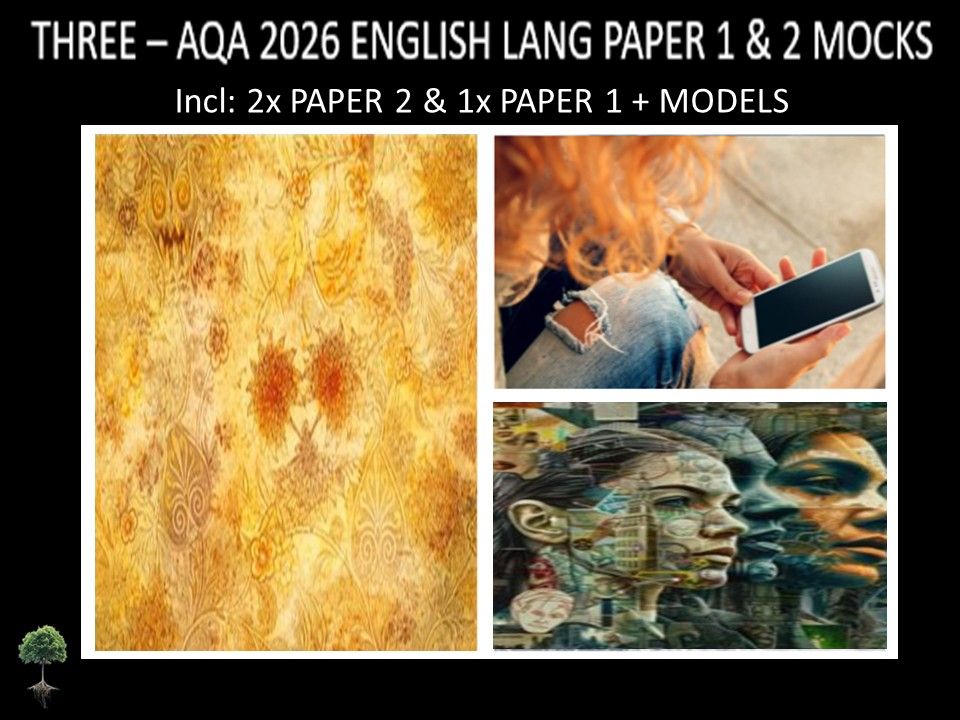 THREE - AQA PAPER 1 & 2 | 2026 FULL MOCKS | MODELS