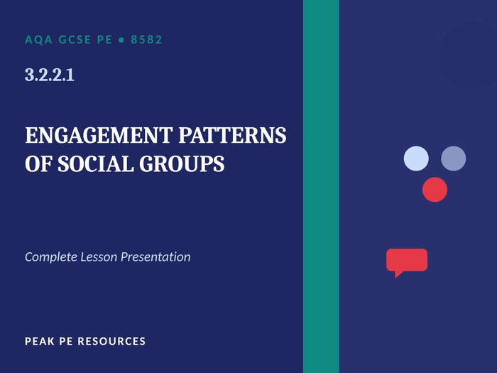 AQA GCSE PE (8582) - 3.2.2.1 Engagement Patterns of Social Groups | Lesson (33 Slides)
