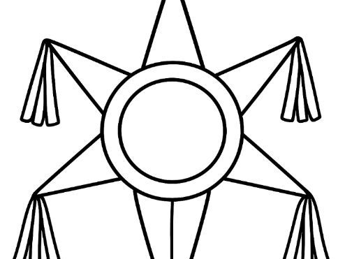 Las Posadas Star Pinada Template