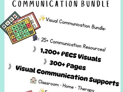 Visual Communication Supports Bundle | 1000+ PECS, 300+ Pages