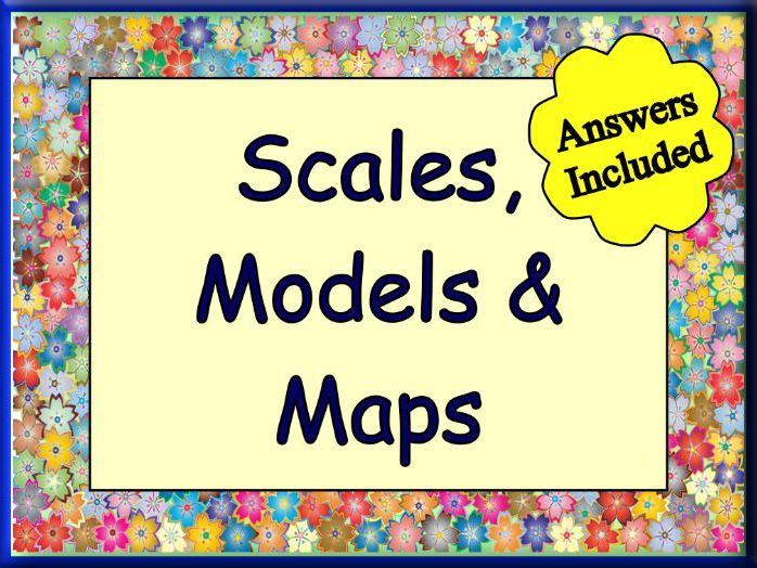 Ratio Scales - Great Worksheet with 30 Questions + Answers