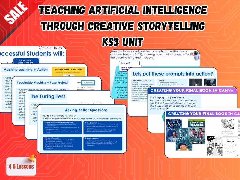 Teaching Artificial Intelligence Through Creative Storytelling – KS3 Unit