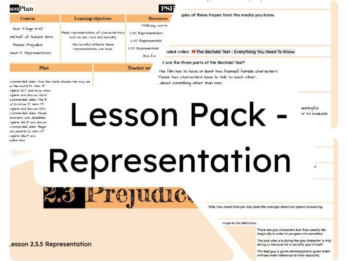 2.3.5 Representation Lesson Pack