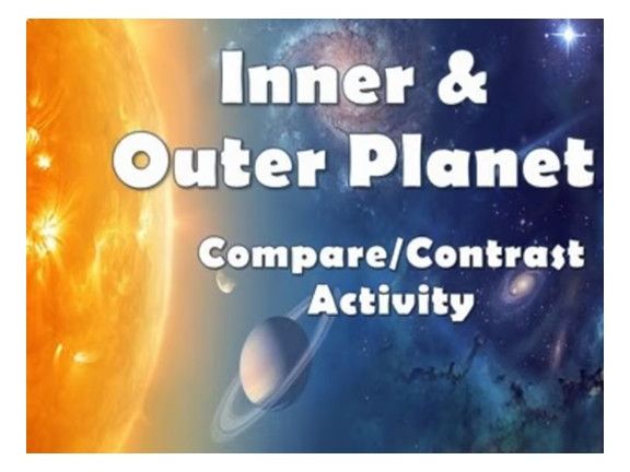 Compare & Contrast Inner Vs Outer Planets Worksheets & Puzzles