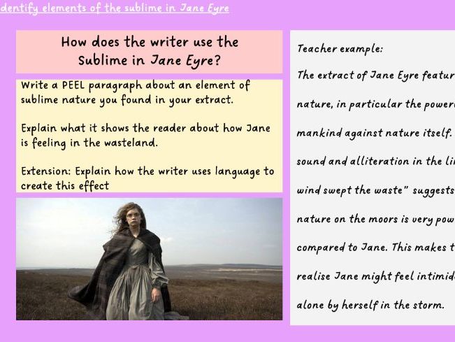 KS3 English Gothic Lesson - Sublime Nature in Jane Eyre