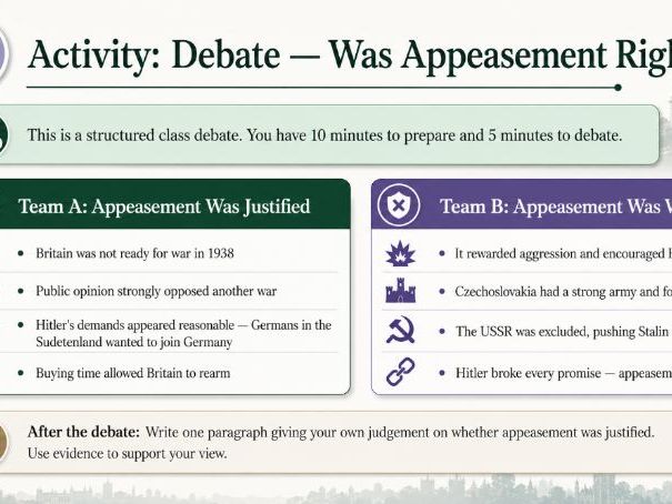 iGCSE History - How far was Hitler’s foreign policy to blame for the outbreak of war in Europe?