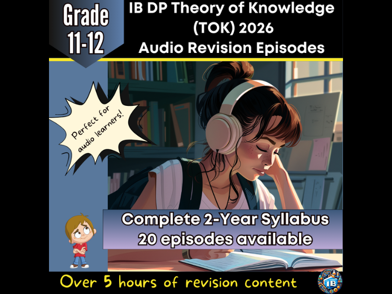 IB DP TOK 20 Episode Audio Lesson Bundle for Revision and Course Support - 2026