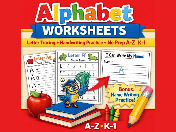 Alphabet Worksheets & Letter Tracing