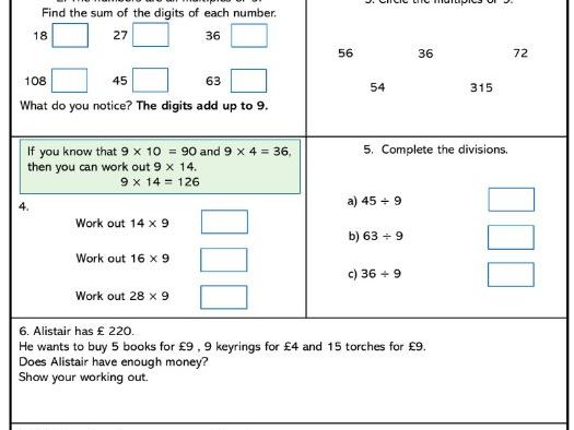 Multiples of 9 Core