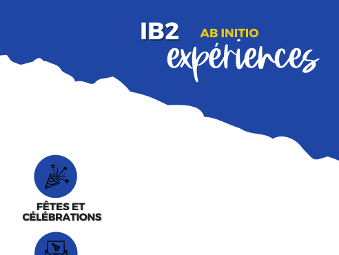 French Vocabulary List Experiences IB2 - Ab Initio