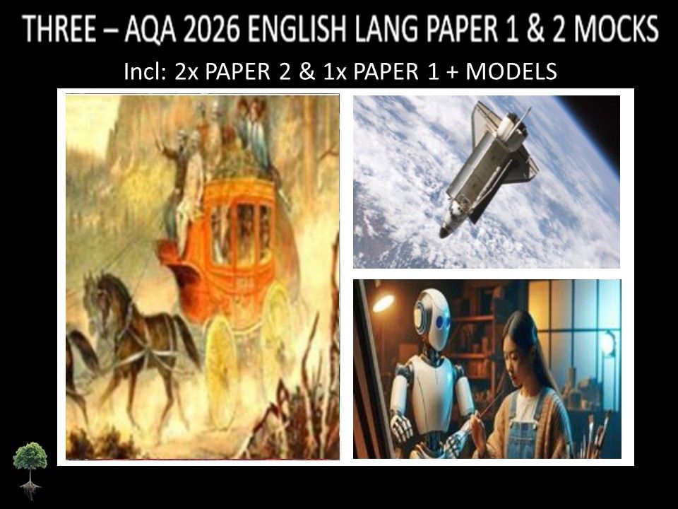 THREE - AQA PAPER 1 & 2 | 2026 FULL MOCKS | MODELS
